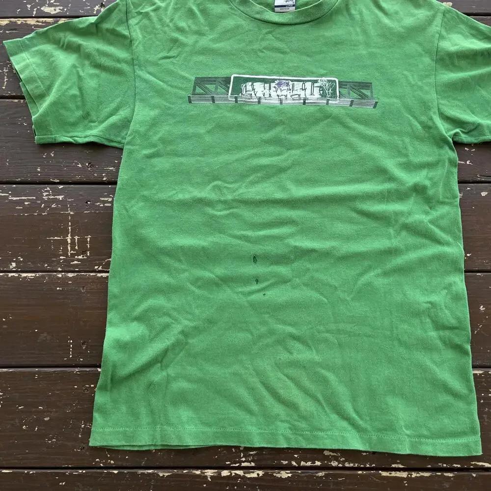 (L) Vintage 90s Stussy Graffiti T-Shirt Skate Street Urban - Picture 6 of 6